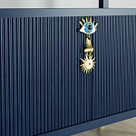 Стеллаж со стеклянными полками Elsa Dreams Blue варинант исполнения - 8 | Loft Concept в Барнауле