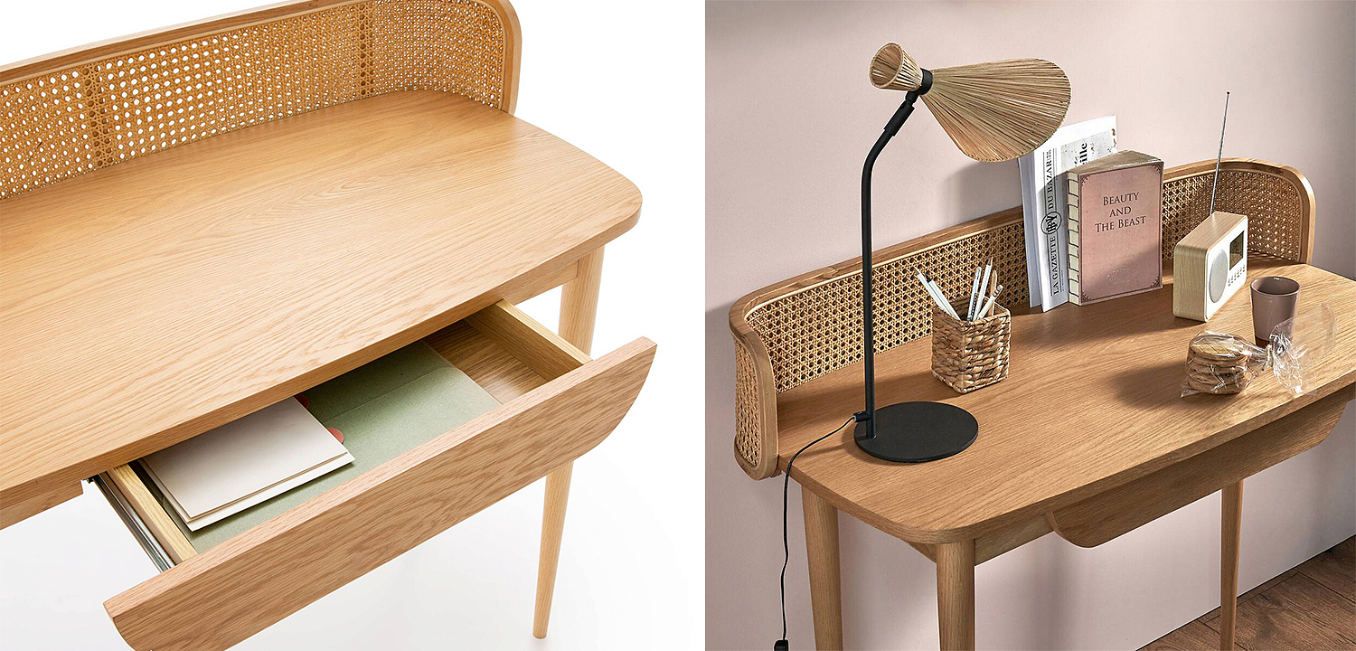 Рабочий стол Morten Wicker Table Рабочий стол Morten Wicker Table - Loft-Concept в Барнауле