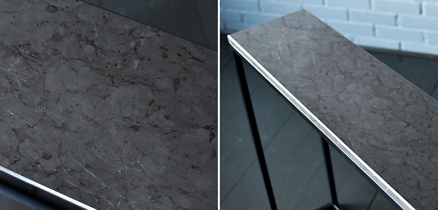 Консоль с серой мраморной столешницей Different Marble Grey Консоль с серой мраморной столешницей Different Marble Grey - Loft-Concept в Барнауле
