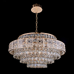 Люстра хрустальная в неоклассическом стиле на золотистом каркасе Majesty варинант исполнения - 8 | Loft Concept в Барнауле