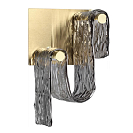 Бра волнистой формы из фактурного стекла Wave варинант исполнения - 1 | Loft Concept в Барнауле