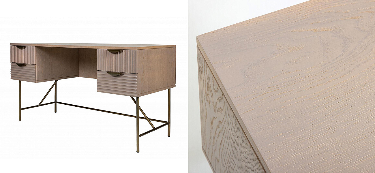 Рабочий стол Antique Order Бежевый Шпон Дуба Рабочий стол Antique Order Бежевый Шпон Дуба - Loft-Concept в Барнауле