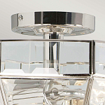 Потолочный светильник шестигранной формы с прозрачными стеклянным плафоном Elstead Lighting варинант исполнения - 6 | Loft Concept в Барнауле