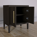 Тумбочка Primo с дверцами шпон темный орех варинант исполнения - 4 | Loft Concept в Барнауле