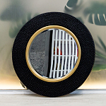 Зеркало в черной фактурной раме с золотым кантом Summon the Light варинант исполнения - 8 | Loft Concept в Барнауле