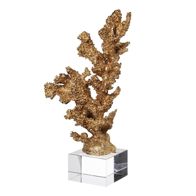 Статуэтка Broken Coral Золотой Прозрачный Статуэтка Broken Coral Золотой Прозрачный в Барнауле | Loft Concept