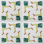 Плитка дизайнерская с рисунком Пина Колада варинант исполнения - 1 | Loft Concept в Барнауле