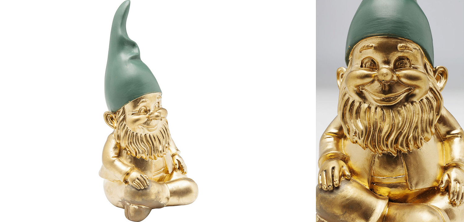 Статуэтка Golden Sitting Gnome Статуэтка Golden Sitting Gnome - Loft-Concept в Барнауле