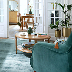 Кресло велюровое горчичного цвета Diaspro Mustard Armchair варинант исполнения - 8 | Loft Concept в Барнауле