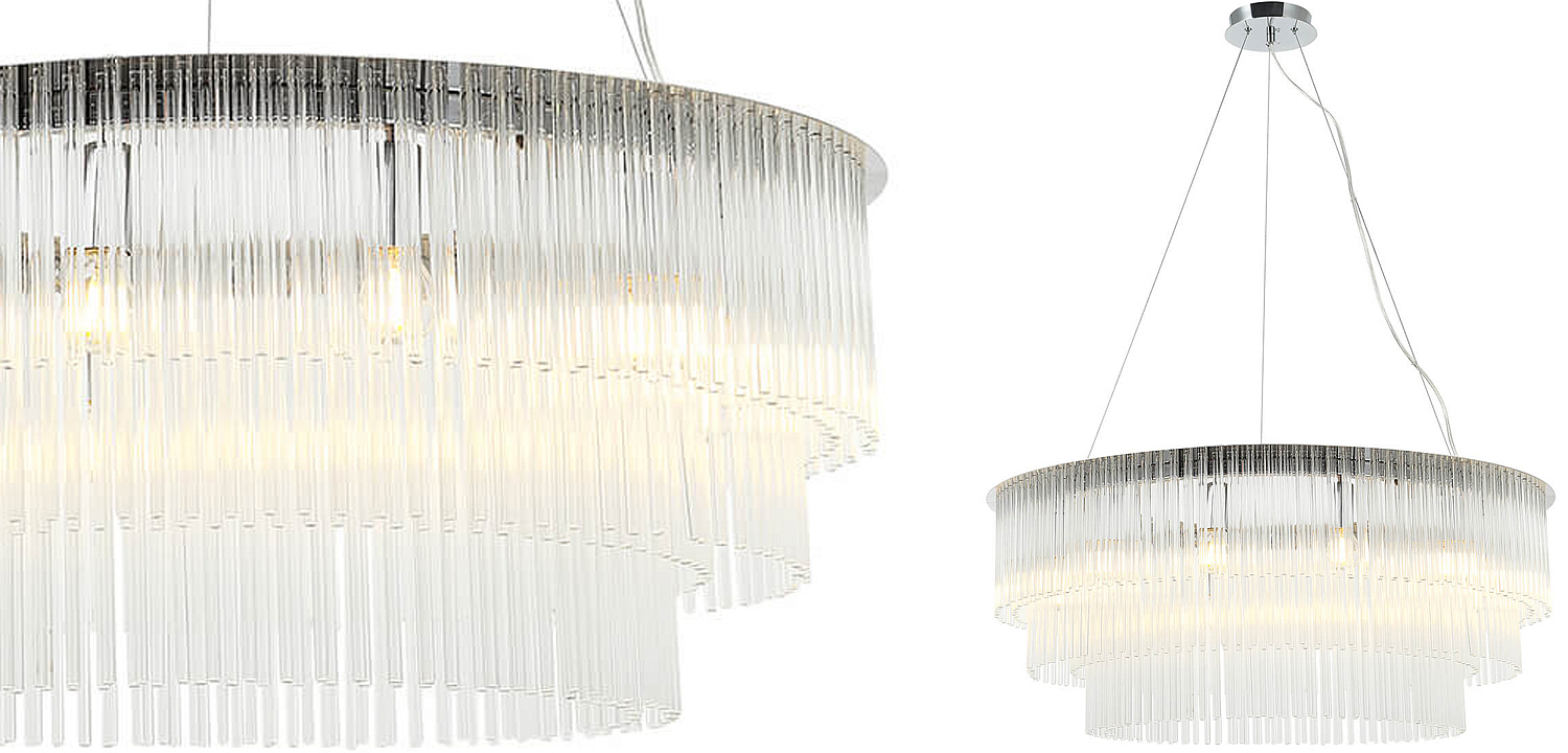 Люстра Harrison Chandelier chrome 12 lamp Люстра Harrison Chandelier chrome 12 lamp - Loft-Concept в Барнауле