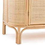 Длинный комод из ротанга с дверцами и ящиками Simone Rattan Chest of Drawers варинант исполнения - 7 | Loft Concept в Барнауле