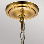 Подвесной светильник латунного цвета с прозрачным стеклянным плафоном Feiss варинант исполнения - 3 | Loft Concept в Барнауле