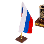 Настольный письменный набор с часами из природного камня обсидиана Royal Set варинант исполнения - 7 | Loft Concept в Барнауле