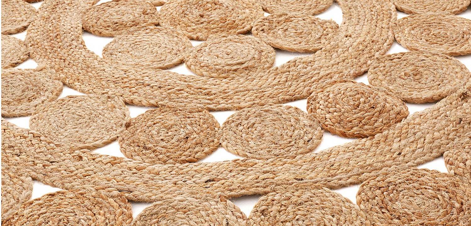 Ковер Wicker Circles Carpet 100% джут Ковер Wicker Circles Carpet 100% джут - Loft-Concept в Барнауле