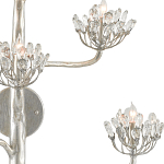 Бра серебряное в виде растения Silver Flower Glade варинант исполнения - 1 | Loft Concept в Барнауле