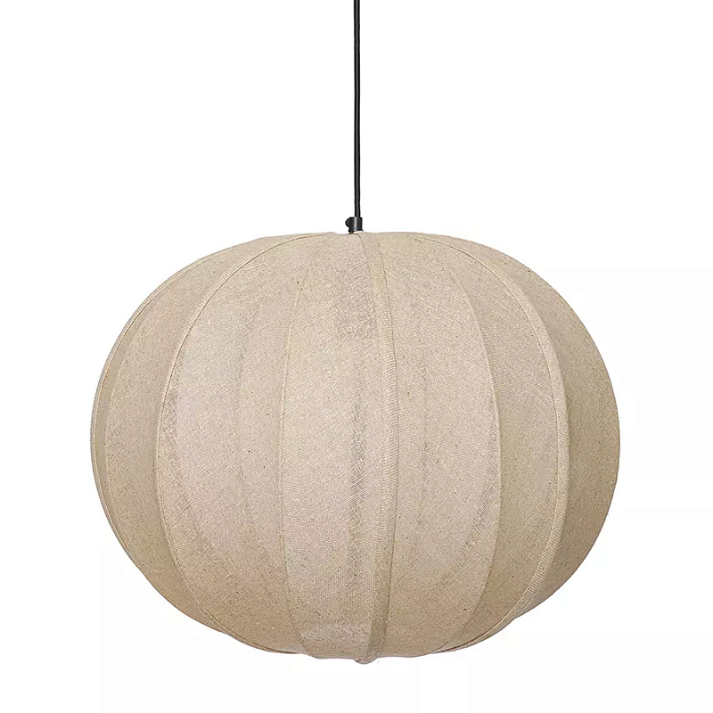 Подвесной светильник с бежевым тканевым абажуром Modern Textured Table Lamp Бежевый Подвесной светильник с бежевым тканевым абажуром Modern Textured Table Lamp Бежевый в Барнауле | Loft Concept