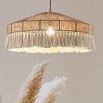 Люстра круглая плетеная с кисточками Dome Sun Glow варинант исполнения - 2 | Loft Concept в Барнауле