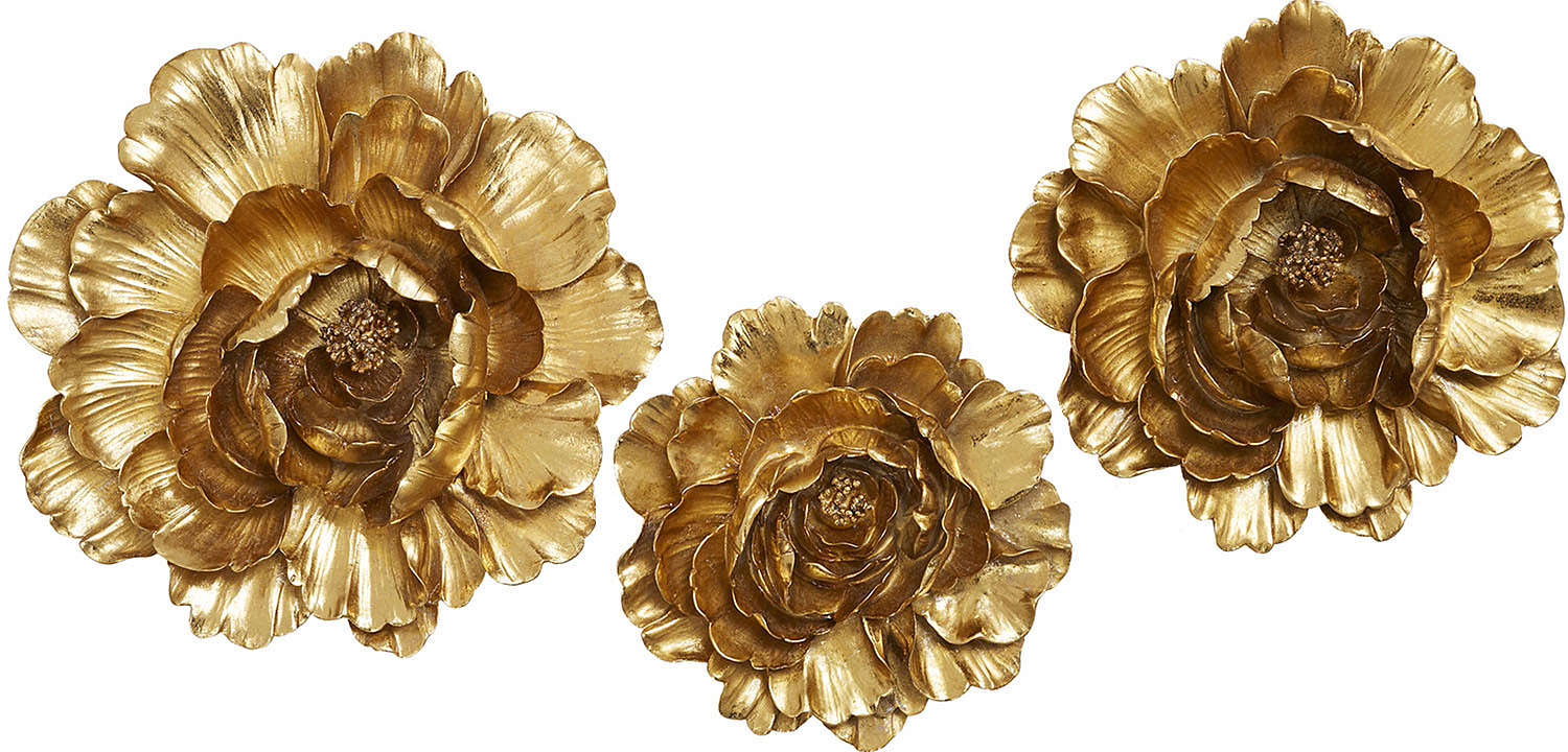 Аксессуар на стену Decor Flowers Rose Hip gold Аксессуар на стену Decor Flowers Rose Hip gold - Loft-Concept в Барнауле