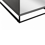 Двухдверный шкаф с зеркальными дверцами Strict Lines варинант исполнения - 4 | Loft Concept в Барнауле