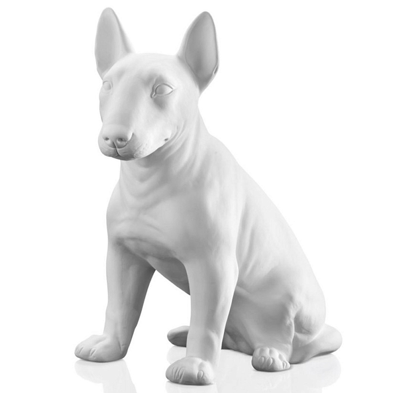 Статуэтка Bull Terrier Bisc. Белый Черный в Барнауле | Loft Concept 