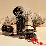 Шкатулка из эпоксидной смолы с цветами черная Epoxy Resin Pink Flowers Box Black варинант исполнения - 4 | Loft Concept в Барнауле