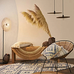 Чехол на подушку с узором в этно-стиле Blue Ikat варинант исполнения - 7 | Loft Concept в Барнауле