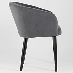 Мягкое кресло на металлических ножках Shaggy Dark Grey варинант исполнения - 2 | Loft Concept в Барнауле