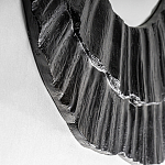 Зеркало в фактурной черной раме в современном стиле Black Maelstrom варинант исполнения - 2 | Loft Concept в Барнауле