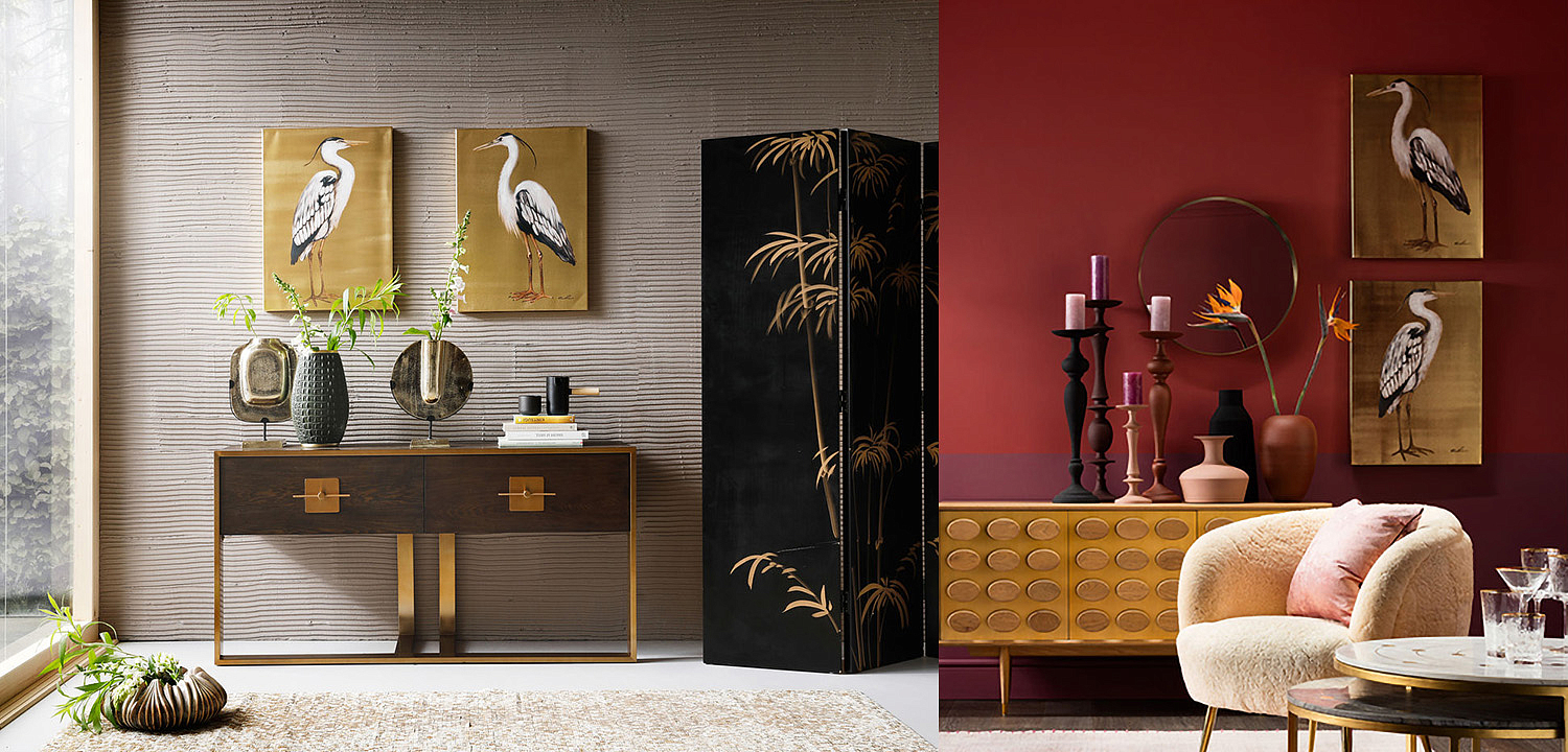 Картина Gold Heron II Картина Gold Heron II - Loft-Concept в Барнауле