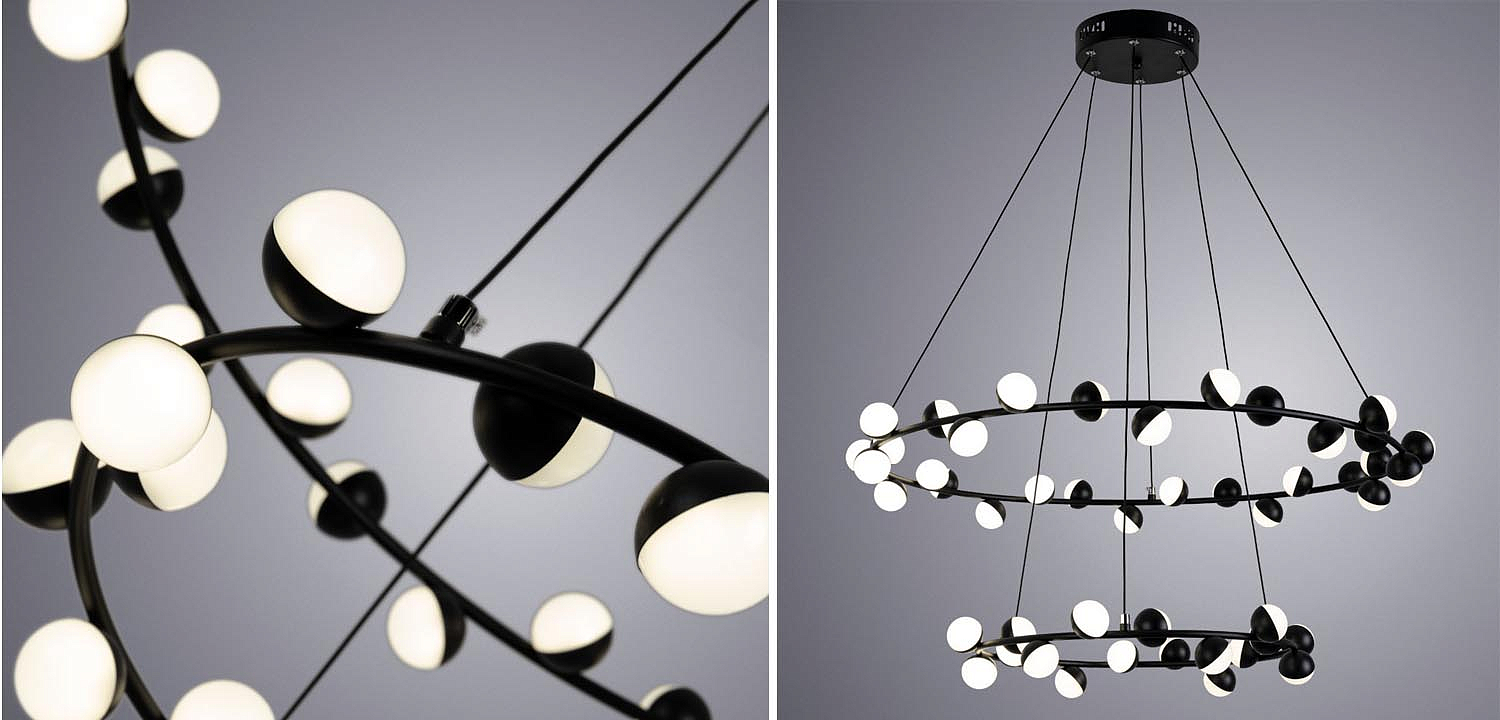 Люстра Vilelme Chandelier black double Люстра Vilelme Chandelier black double - Loft-Concept в Барнауле