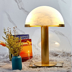 Настольная лампа c абажуром в форме купола из натурального камня  Heavenly Harmony варинант исполнения - 3 | Loft Concept в Барнауле