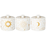 Чайный сервиз из фарфора с рисунком звезд и созвездий на 6 персон 14 предметов Porcelain Astronomy Collection варинант исполнения - 2 | Loft Concept в Барнауле