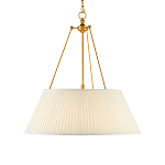 Подвесной светильник светодиодный с фактурным тканевым конусообразным абажуром White Fabric Lampshade варинант исполнения - 1 | Loft Concept в Барнауле