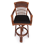 Барный стул из ротанга Eloise коричневый варинант исполнения - 2 | Loft Concept в Барнауле