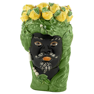 Ваза Vase Lemon Head Man Green Big