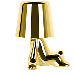 Настольная лампа фигурная золотого цвета с гладким абажуром Высота 17 см Sophia варинант исполнения - 4 | Loft Concept в Барнауле