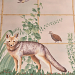 Обои ручная роспись Trellised Menagerie Standard colourway on scenic paper варинант исполнения - 2 | Loft Concept в Барнауле