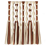 Дизайнерский Декор на стену с кисточками из хлопковых нитей wall panel Thread brushes варинант исполнения - 4 | Loft Concept в Барнауле