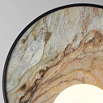 Бра круглое с каменным диском в металлической раме Sandstone Painting варинант исполнения - 2 | Loft Concept в Барнауле