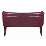 Диван из натуральной кожи на 4-х деревянных ножках из массива бука Chloe Leather Seating vine варинант исполнения - 3 | Loft Concept в Барнауле