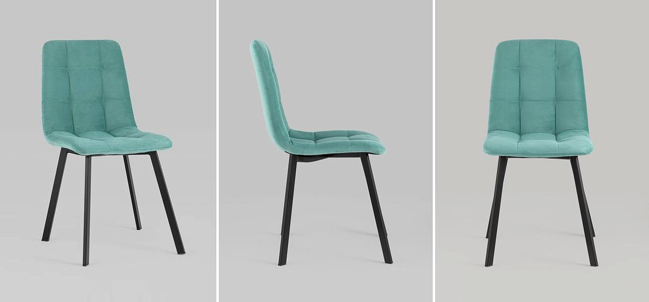 Стул NANCY S Chair Мятный Велюр Стул NANCY S Chair Мятный Велюр - Loft-Concept в Барнауле