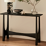 Консоль деревянная чёрная Black Tanner варинант исполнения - 4 | Loft Concept в Барнауле