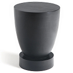 Приставной столик из массива манго Tom-tom Black варинант исполнения - 1 | Loft Concept в Барнауле