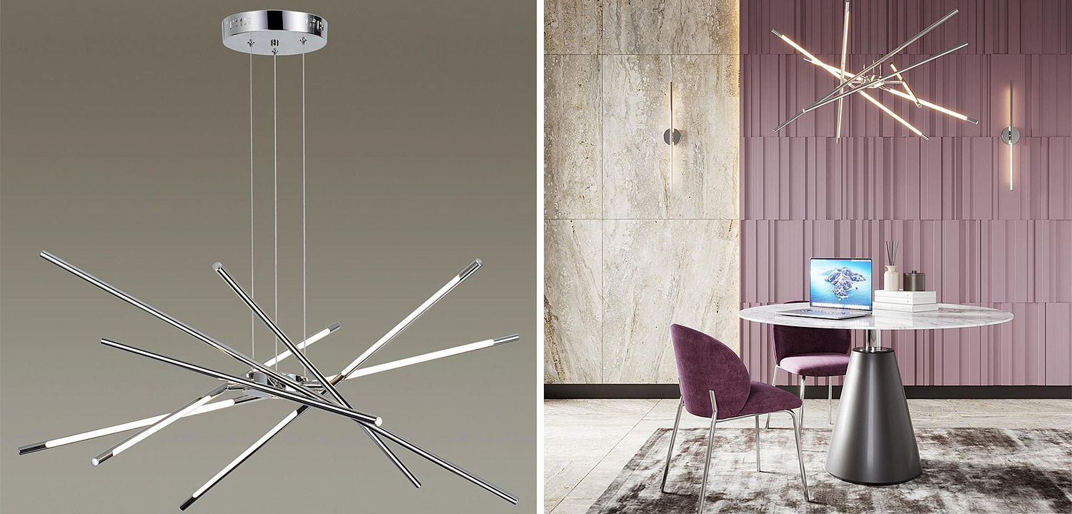 Люстра Trumpet Tube Chrome Chandelier Люстра Trumpet Tube Chrome Chandelier - Loft-Concept в Барнауле