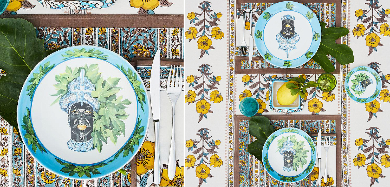 Тарелка Abhika SOUP PLATE MORO HEAD D22,5 Тарелка Abhika SOUP PLATE MORO HEAD D22,5 - Loft-Concept в Барнауле