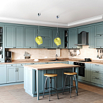 Подвесной светильник со стеклянном плафоном в форме бокала Kaleido варинант исполнения - 33 | Loft Concept в Барнауле