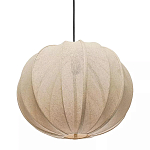 Подвесной светильник с бежевым тканевым абажуром Modern Textured Table Lamp варинант исполнения - 2 | Loft Concept в Барнауле