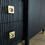 Большой шкаф с витриной Elsa Dreams Black варинант исполнения - 6 | Loft Concept в Барнауле