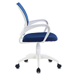 Офисное кресло с основанием из белого пластика Desk chairs Blue варинант исполнения - 3 | Loft Concept в Барнауле