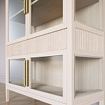 Витрина Primo со стеклянными фасадами и 2 ящиками Светлый дуб варинант исполнения - 5 | Loft Concept в Барнауле